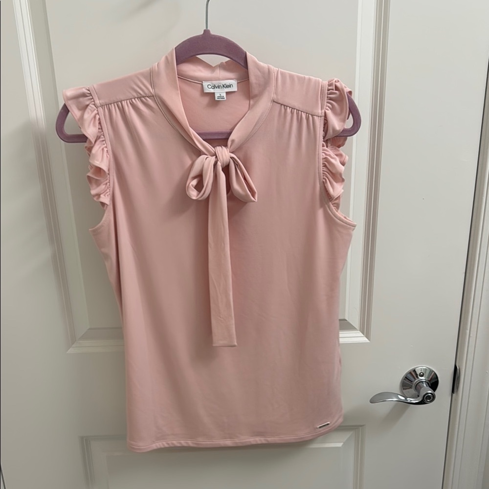 Calvin Klein Women's Pink Sleeveless Top